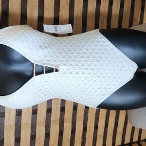 NWT!! LA Blanc creme swimsuit